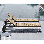 Шезлонг на металлическом каркасе с регулируемой спинкой GUELL Sunbed варинант исполнения - 3 | Loft Concept в Челябинске