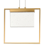 Подвесной геометрический светильник со стеклом Rectangle Geometry Glass Chandelier варинант исполнения - 1 | Loft Concept в Челябинске