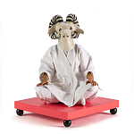 Дизайнерский кофейный стол на круглых ножках Poltronova T02 Pink Coffee Table варинант исполнения - 4 | Loft Concept в Челябинске