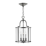 Подвесной светильник с прозрачным стеклянным цилиндрическим плафоном в классическом стиле на цепи Hinkley варинант исполнения - 5 | Loft Concept в Челябинске