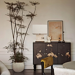 Настольная лампа с прямоугольным основанием из натурального камня c тканевым абажуром Lapis Tiburtinus варинант исполнения - 5 | Loft Concept в Челябинске