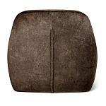 Стул с мягкой коричневой обивкой из велюра и подъемно-поворотным механизмом на черных колесиках Harper Brown варинант исполнения - 3 | Loft Concept в Челябинске