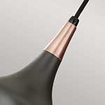  Подвесной светильник с каплевидным плафоном темного цвета Feiss варинант исполнения - 4 | Loft Concept в Челябинске