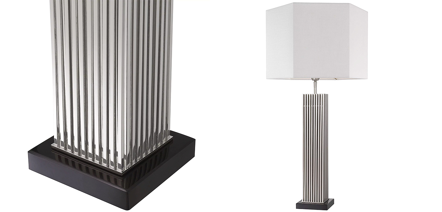 Настольная лампа Eichholtz Table Lamp Viggo Nickel Настольная лампа Eichholtz Table Lamp Viggo Nickel - Loft-Concept в Челябинске