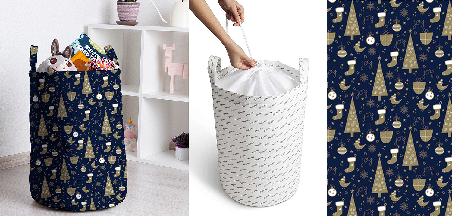 Корзина New Year Pattern Basket Корзина New Year Pattern Basket - Loft-Concept в Челябинске