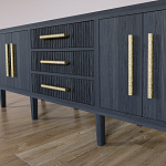 Большая VT-тумба Primo шпон Черный дуб варинант исполнения - 4 | Loft Concept в Челябинске