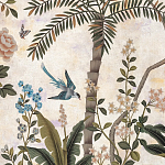 Обои ручная роспись Siam White Metal варинант исполнения - 4 | Loft Concept в Челябинске