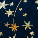 Обои с вышивкой ручной работы Cosmos Original colourway on velvet варинант исполнения - 2 | Loft Concept в Челябинске