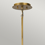 Люстра цвета латунь с 6-ю лампами свечами внутри цилиндрического абажура из черных металлических реек Kichler варинант исполнения - 4 | Loft Concept в Челябинске