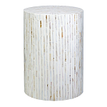 Столик с инкрустацией с перламутровым узором Dominic White варинант исполнения - 1 | Loft Concept в Челябинске