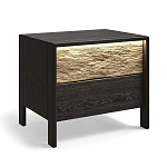 Тумба 2 ящика с подсветкой на рельефном фасаде Warm Industrial варинант исполнения - 4 | Loft Concept в Челябинске