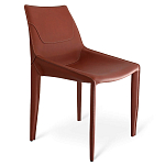 Стул коричневый из искуственной кожи на 4-х ножках Enigma Brown варинант исполнения - 1 | Loft Concept в Челябинске