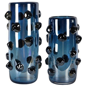 Ваза Molecule Vase Glass Blue Spheres