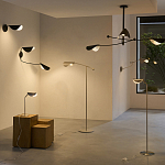 Торшер с поворотным плафоном Aracea Beige Floor Lamp варинант исполнения - 2 | Loft Concept в Челябинске