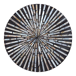 Столик с инкрустацией с перламутровым узором Dominic Black варинант исполнения - 2 | Loft Concept в Челябинске