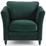 Кресло с обивкой из хлопкового велюра Porter Green Armchair варинант исполнения - 2 | Loft Concept в Челябинске