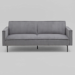 Диван современный вельветовый прямой Worcester Серый варинант исполнения - 2 | Loft Concept в Челябинске