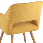 Стул в рогожке желтого цвета NEASAN STOOL варинант исполнения - 6 | Loft Concept в Челябинске