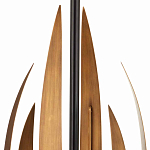 Торшер с основанием в виде стебля с листьями и тканевым абажуром Flowing Leaves варинант исполнения - 2 | Loft Concept в Челябинске