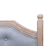 Изголовье кровати серое с мягкой обивкой из рогожки Emma Headboard варинант исполнения - 2 | Loft Concept в Челябинске