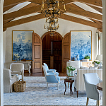 Обои ручная роспись Le Brésil Mer Bleue варинант исполнения - 4 | Loft Concept в Челябинске