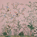 Обои ручная роспись Amazonia Florence Pink dyed silk варинант исполнения - 2 | Loft Concept в Челябинске