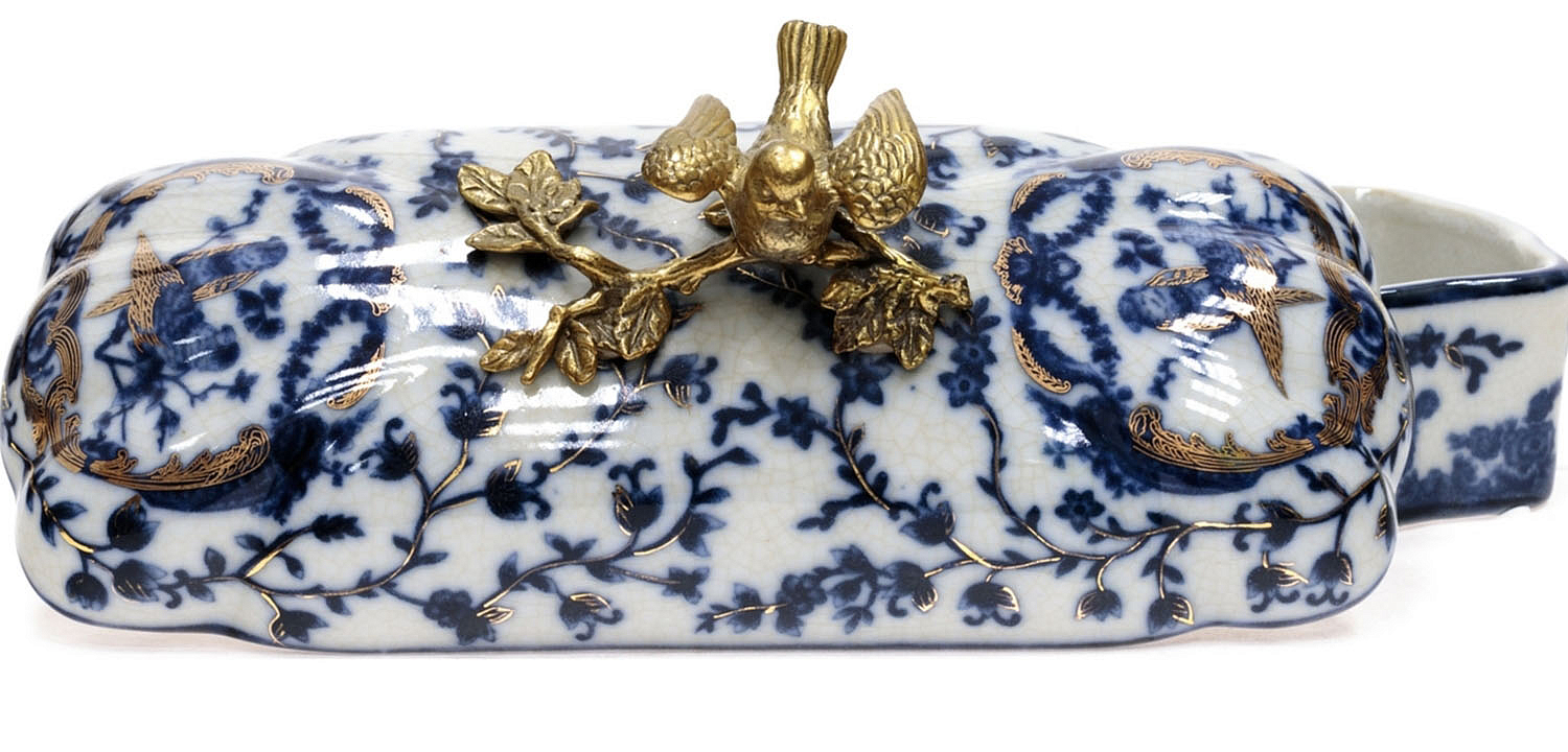 Шкатулка Pattern & Bronze Birds Long Шкатулка Pattern & Bronze Birds Long - Loft-Concept в Челябинске