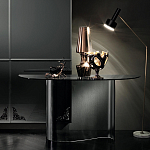 Консоль дымчатого цвета с изогнутым основанием Arabesque варинант исполнения - 4 | Loft Concept в Челябинске