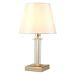 Настольная лампа с белым тканевым абажуром в форме конуса Laurent варинант исполнения - 6 | Loft Concept в Челябинске