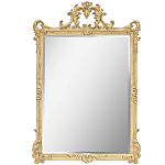 Зеркало настенное в раме бежевого цвета с эффектом старины Classic Ornament Mirror варинант исполнения - 1 | Loft Concept в Челябинске