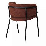 Стул полукруглый мягкий с буклированной обивкой Chair with Boucle Upholstery варинант исполнения - 7 | Loft Concept в Челябинске