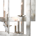 Люстра серебряная из пересекающихся квадратных элементов Intersecting Squares  варинант исполнения - 1 | Loft Concept в Челябинске