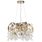 Люстра с декоративными подвесками из прозрачного стекла в форме монеток FAIRYTREE Light варинант исполнения - 2 | Loft Concept в Челябинске