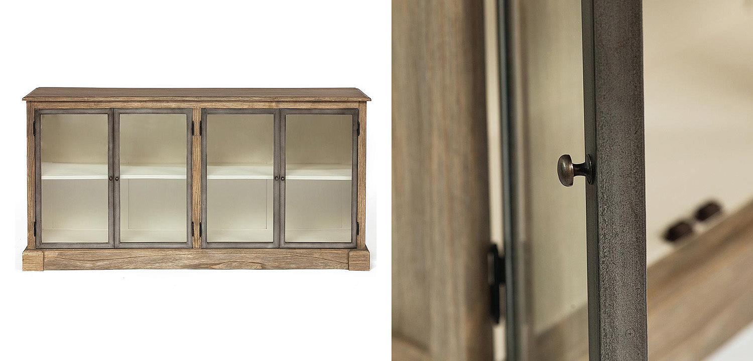Комод Provence Jacob Chest of Drawers glass doors Комод Provence Jacob Chest of Drawers glass doors - Loft-Concept в Челябинске