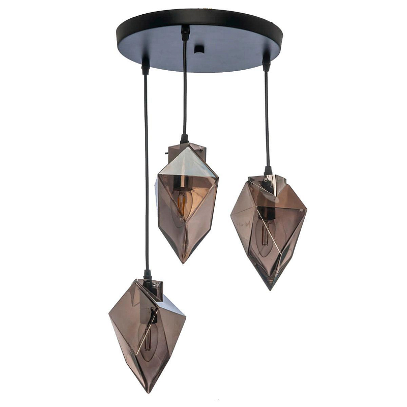 Люстра Glass crystal Черный Серый (Gray) Люстра Glass crystal Черный Серый (Gray) в Челябинске | Loft Concept