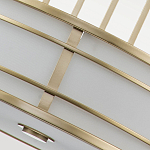 Подвесной светильник цвета латунь с белым матовым плафоном с геометрическим рисунком Feiss варинант исполнения - 5 | Loft Concept в Челябинске