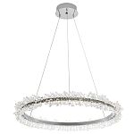 Кольцевая люстра с хрустальным декором Rowan Crystal Ring Chrome Horizontal Chandelier варинант исполнения - 2 | Loft Concept в Челябинске