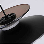 Люстра подвесная с тремя матовыми черными плафонами Obsidian Touch варинант исполнения - 3 | Loft Concept в Челябинске