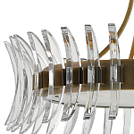 Люстра круглая с прозрачными элементами в форме полумесяца Crescent варинант исполнения - 1 | Loft Concept в Челябинске