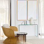 Стол журнальный круглый Acrylic Аether Smoke варинант исполнения - 7 | Loft Concept в Челябинске