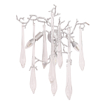 Бра с декором в виде ветвей и стеклянных подвесок в форме капель Droplet Chandelier варинант исполнения - 3 | Loft Concept в Челябинске