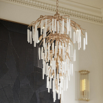 Люстра многоярусная с трубчатыми подвесками Dripping Crystals варинант исполнения - 5 | Loft Concept в Челябинске