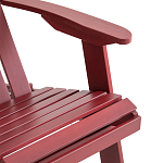 Уличное кресло из массива акации Adirondack Wooden Chair Red варинант исполнения - 7 | Loft Concept в Челябинске