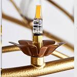 Люстра с ветвистым каркасом и плафонами в виде лотосов Chandelier Lotus варинант исполнения - 2 | Loft Concept в Челябинске