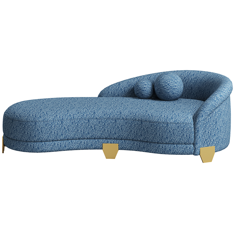 Дизайнерский диван Jasper Sofa Синий Латунь Дизайнерский диван Jasper Sofa Синий Латунь в Челябинске | Loft Concept