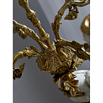 Подсвечник белый Попугай из фарфора с бронзовыми элементами Eden Garden варинант исполнения - 8 | Loft Concept в Челябинске