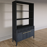 Стеллаж Primo с ящиками Черный дуб  варинант исполнения - 2 | Loft Concept в Челябинске