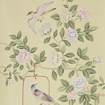 Обои ручная роспись Askew Verdigris  варинант исполнения - 1 | Loft Concept в Челябинске