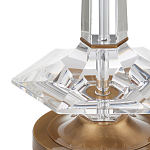 Настольная лампа с прозрачным корпусом и фактурным абажуром Charm and Luxury варинант исполнения - 1 | Loft Concept в Челябинске