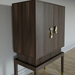 Кабинетный шкаф Elsa Dreams Walnut с 2-мя ящиками варинант исполнения - 5 | Loft Concept в Челябинске